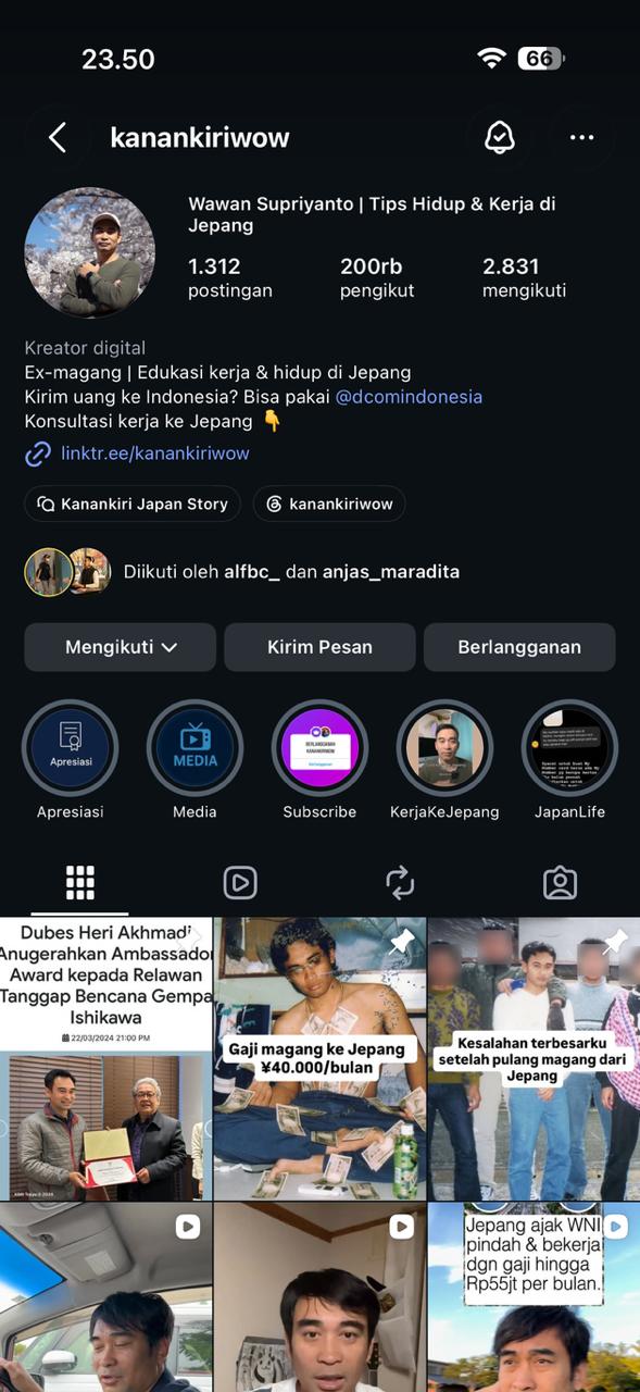 Personal Brand — Konsultan Kerja Jepang